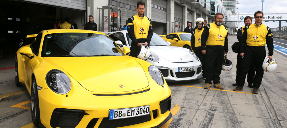 Dunlop Sport Maxx Race 2 on Porsche 911 GT3 Test